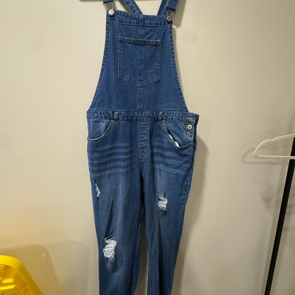 Love Tree Blue Denim Overalls